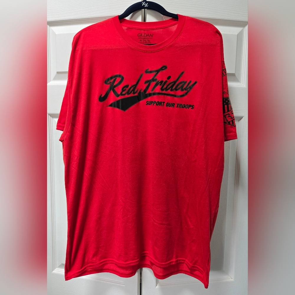 Gildan Red Friday Support Our Troops Tee - Size XL
